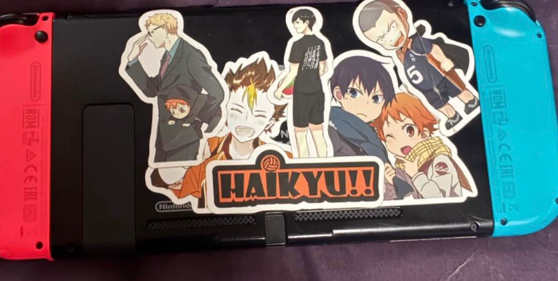 Nintendo Switch Console with Haikyuu!! Stickers - photo 2