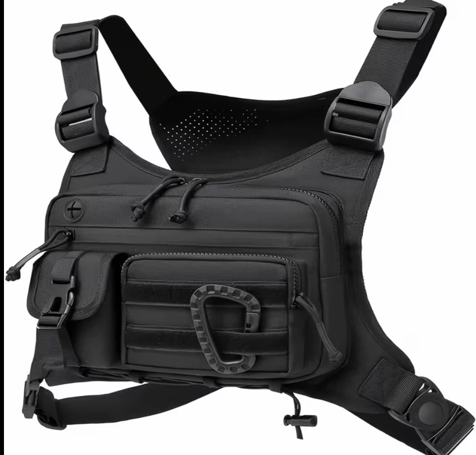 Black Chest Rig Bag