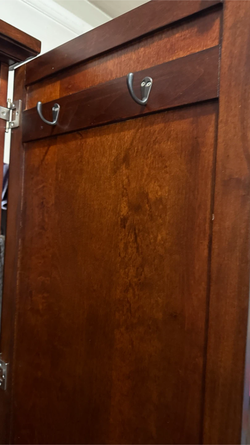 Dark Wood Armoire with Drawers - photo 3