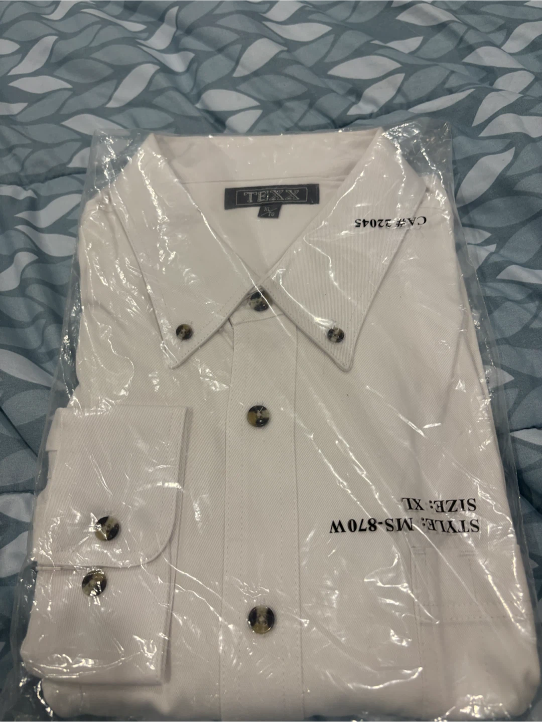 Texx White Button-Down Shirt - XL
