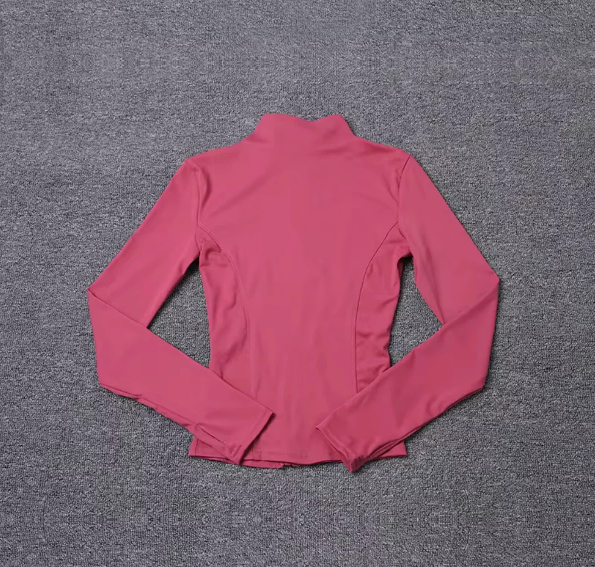 Pink Long Sleeve Mock Neck Top