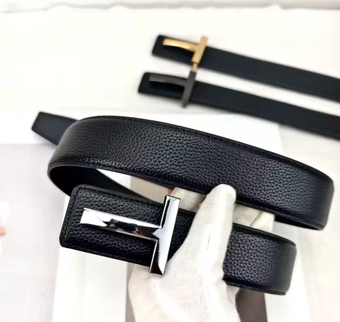 Tom Ford Belt - Black Leather - photo 2