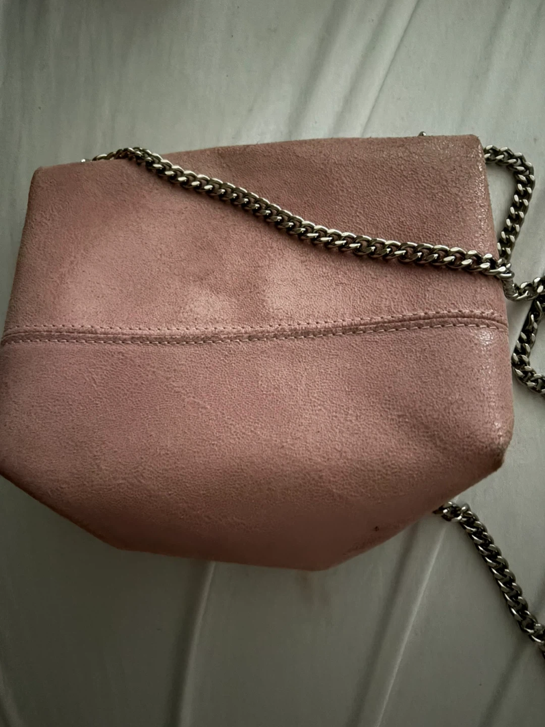 Vera Pelle Pink Suede Shoulder Bag - photo 2