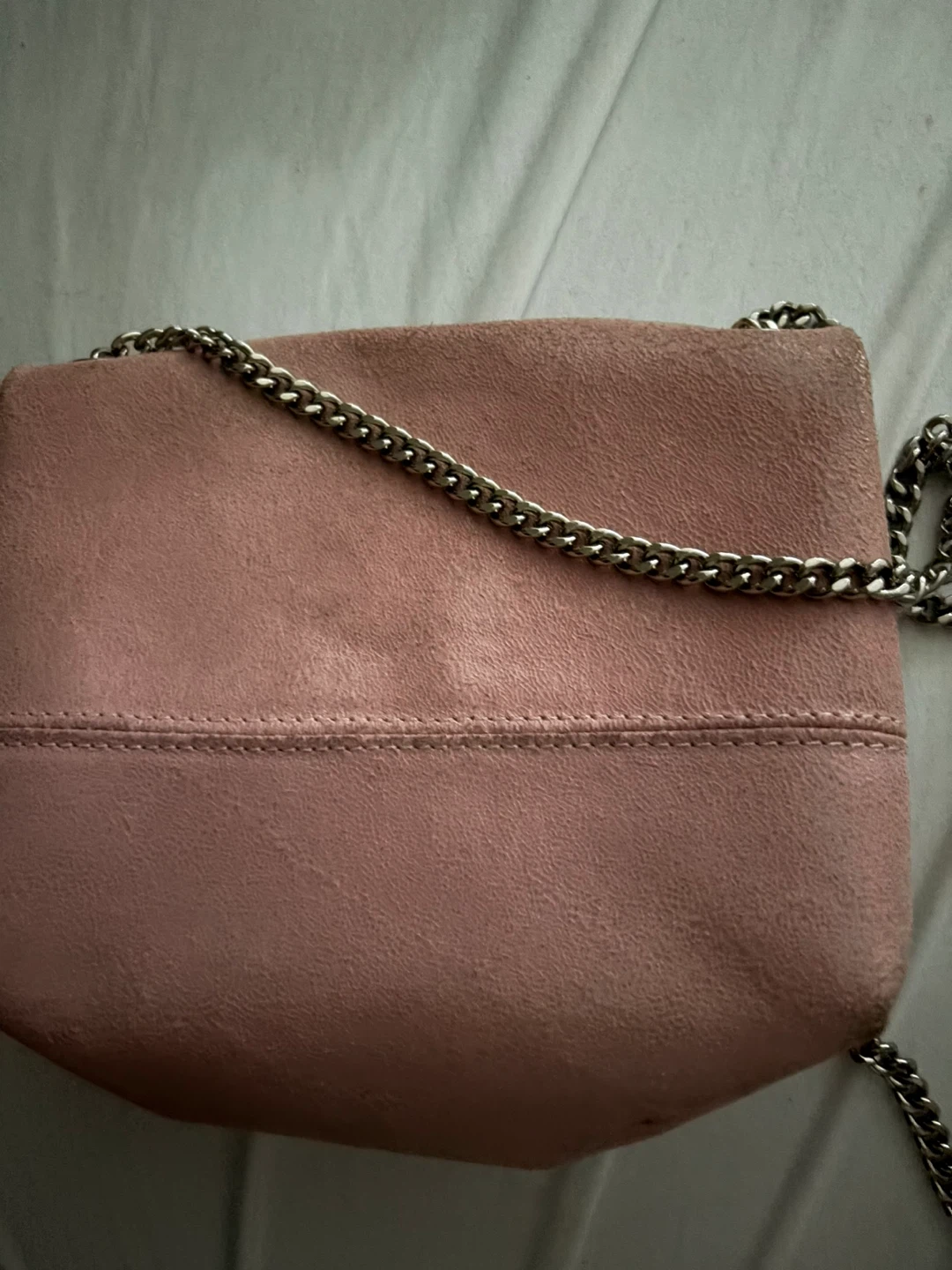 Vera Pelle Pink Suede Shoulder Bag - photo 3