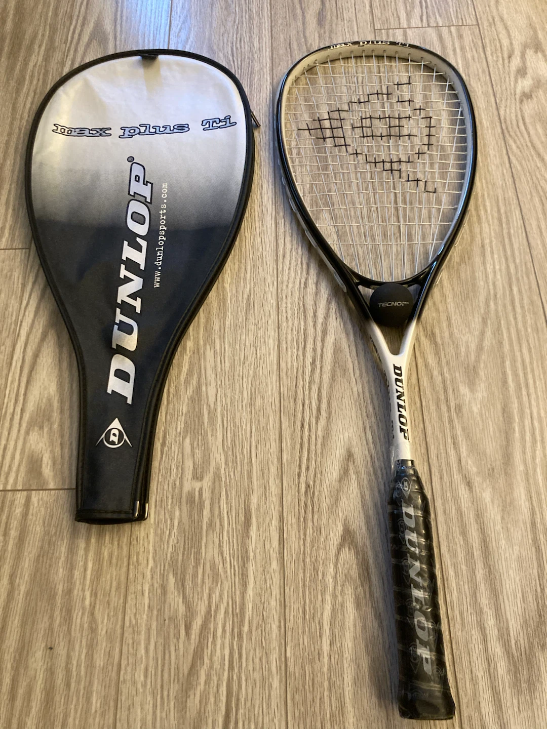 Dunlop Max Plus Ti Squash Racquet with Cover