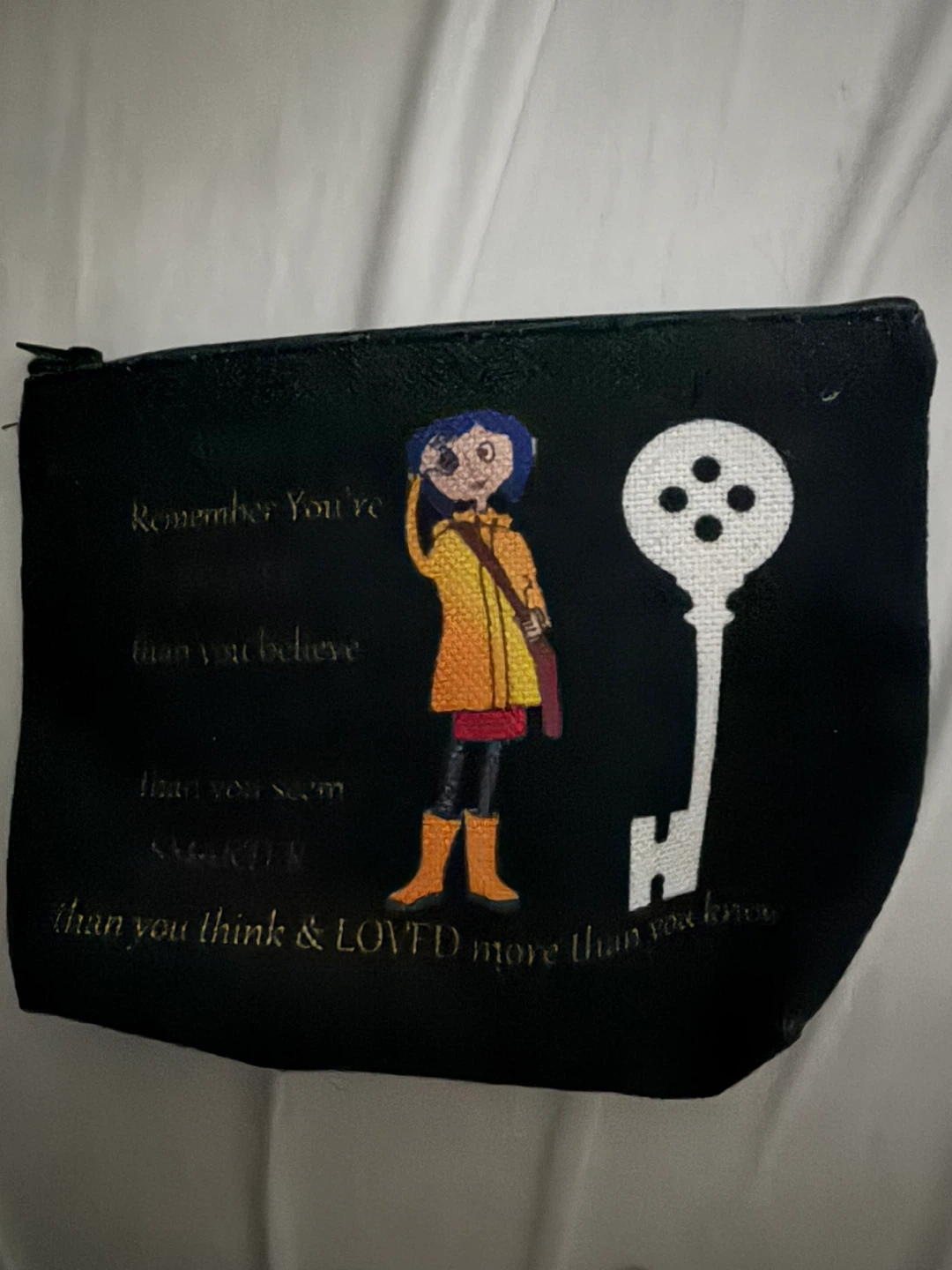 Coraline Cosmetic Bag with Key Design