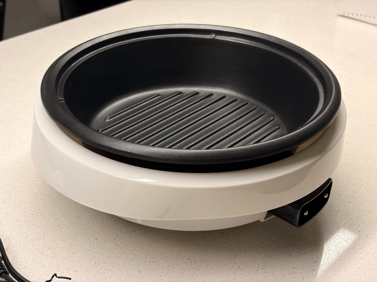 Electric Skillet Griddle Pan with Lid