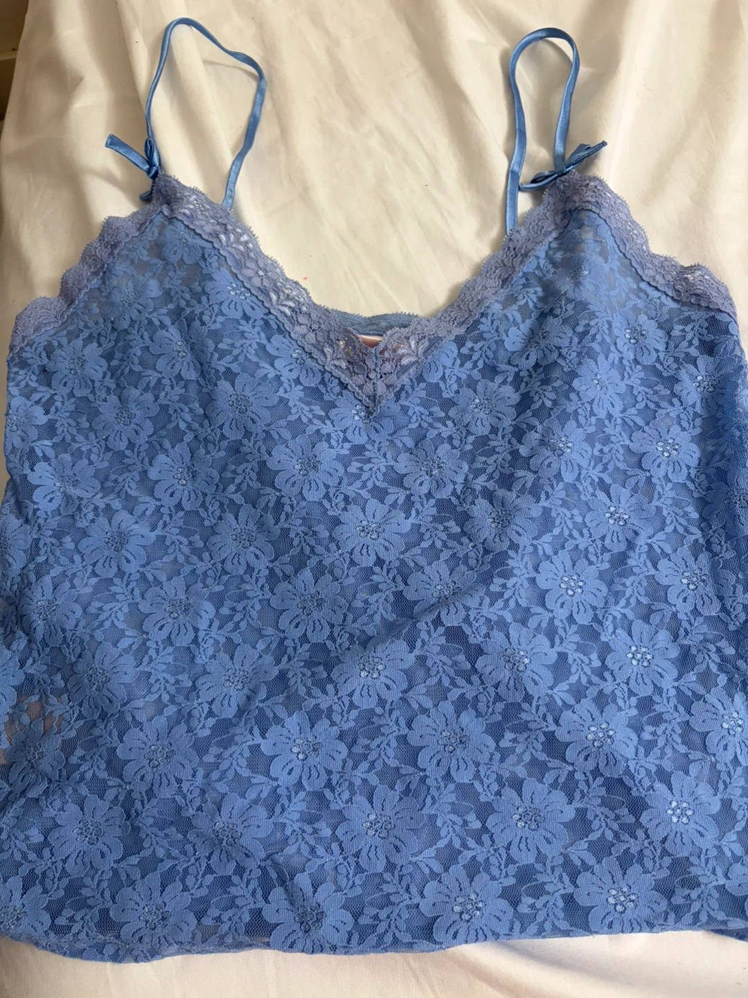 Blue Lace Camisole Top - photo 2