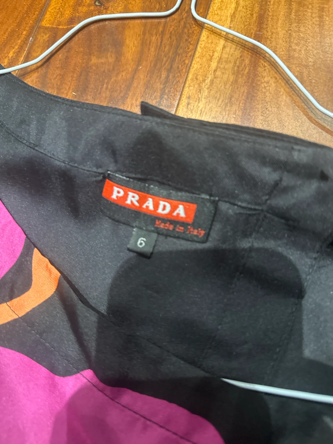 Prada Black Floral Print Romper Size 6 - photo 2