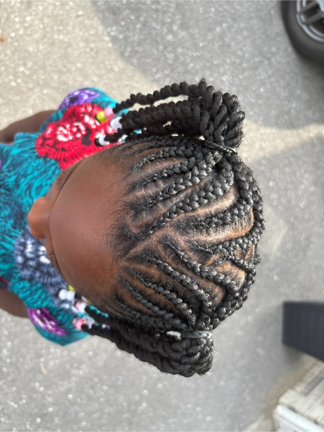 Kids Twist Braids with Beads