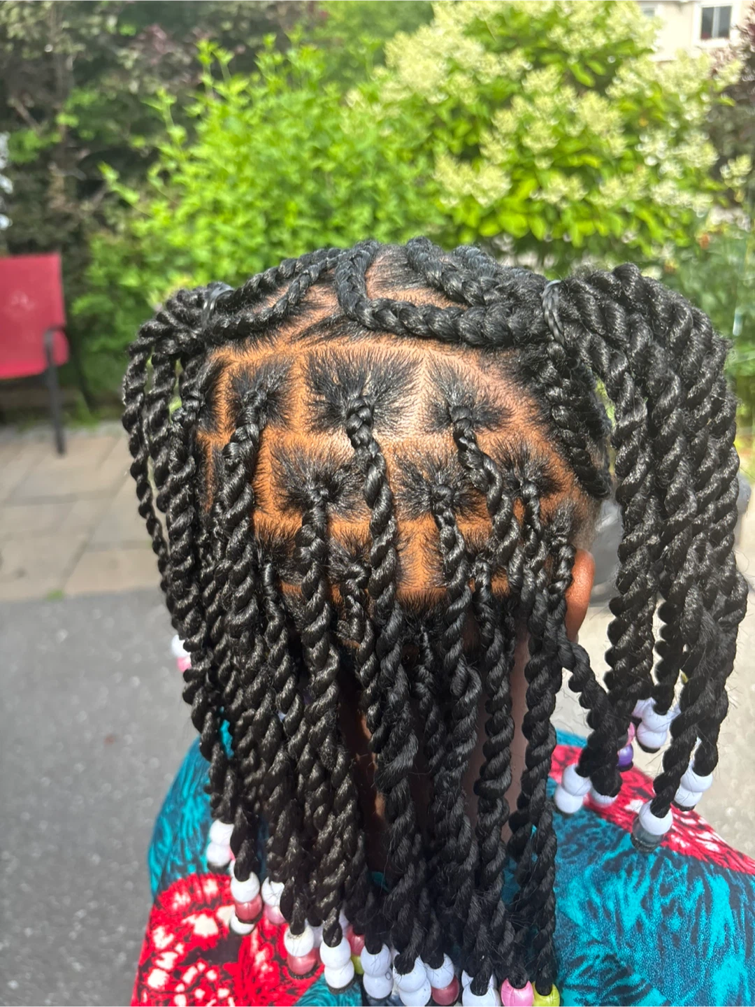 Kids Twist Braids with Beads - photo 2