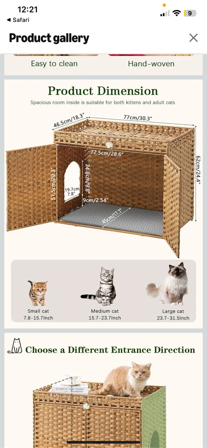 Enclosed litter box house - photo 2