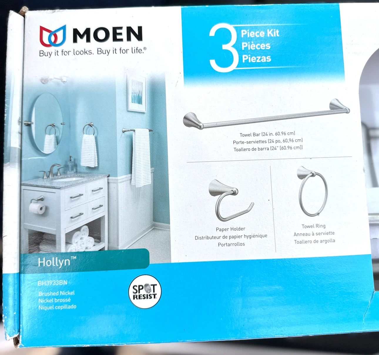 Moen Hollyn 3-Piece Bath Accessory Kit