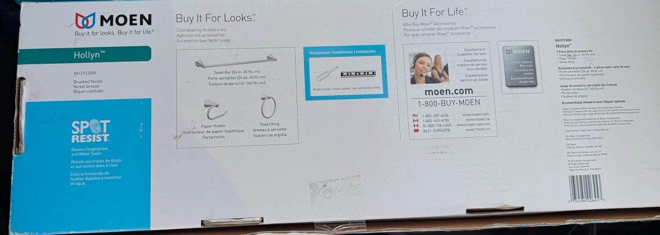 Moen Hollyn 3-Piece Bath Accessory Kit - photo 2