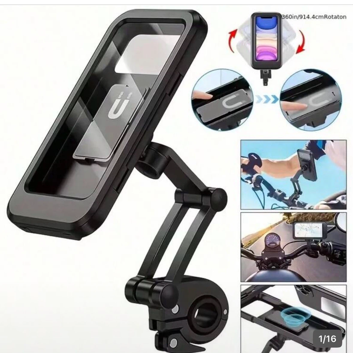 Cellphone bike mount case - photo 4
