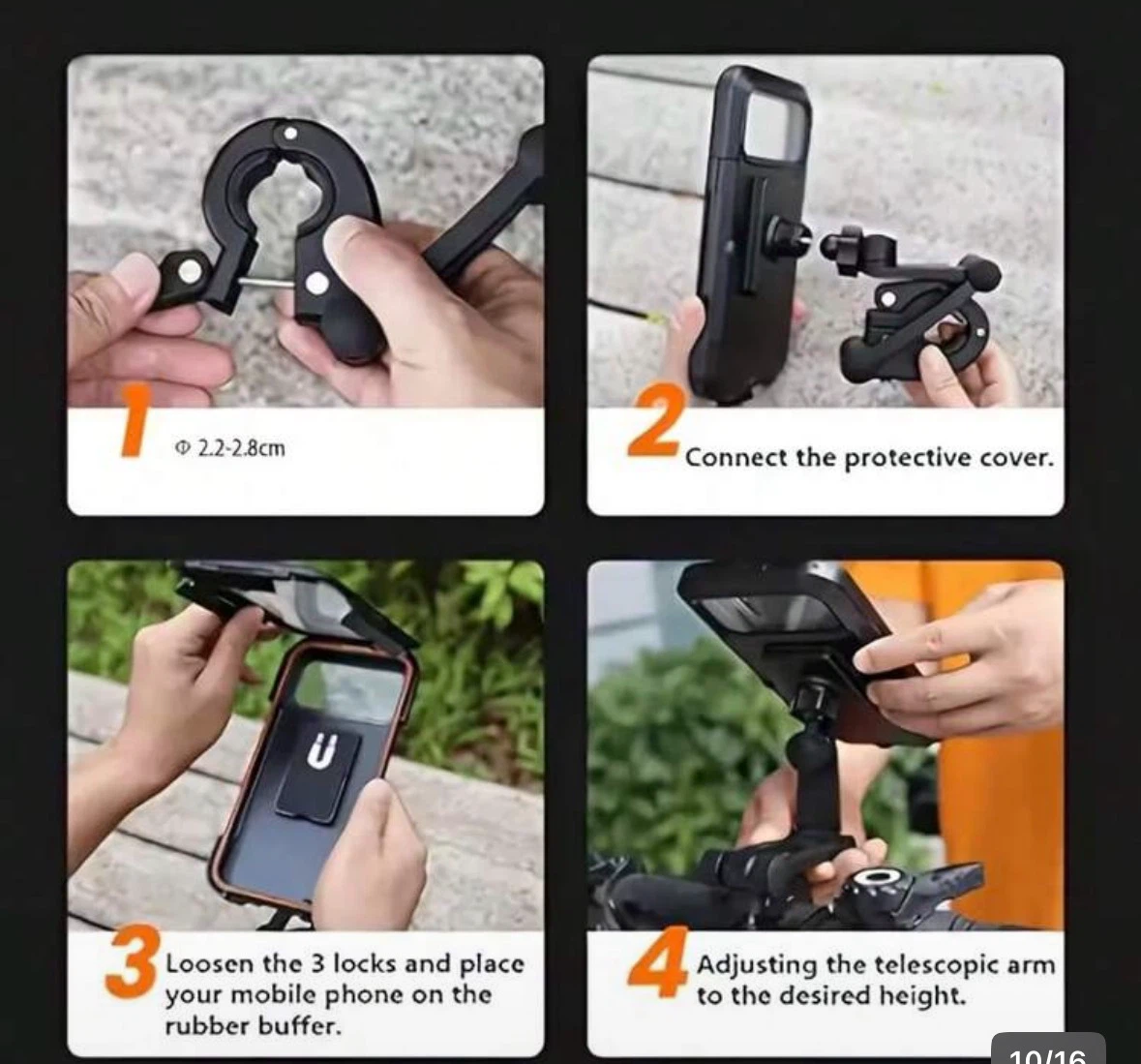Cellphone bike mount case - photo 5