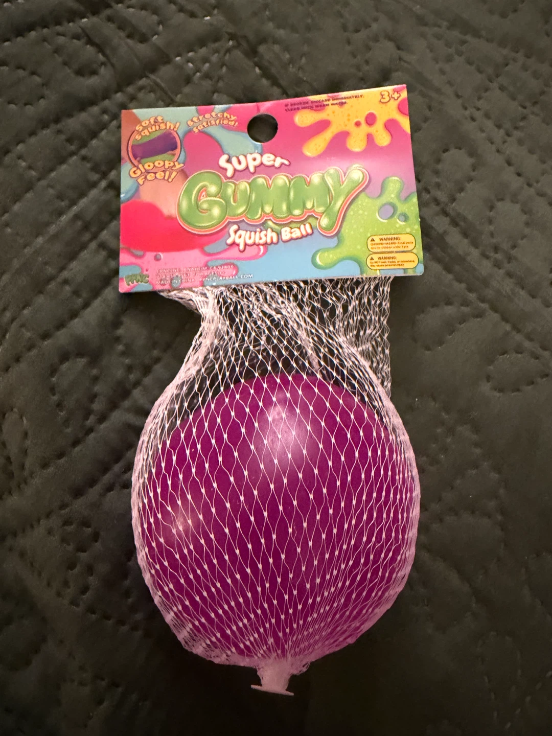 Super Gummy Squish Ball - Purple - photo 2
