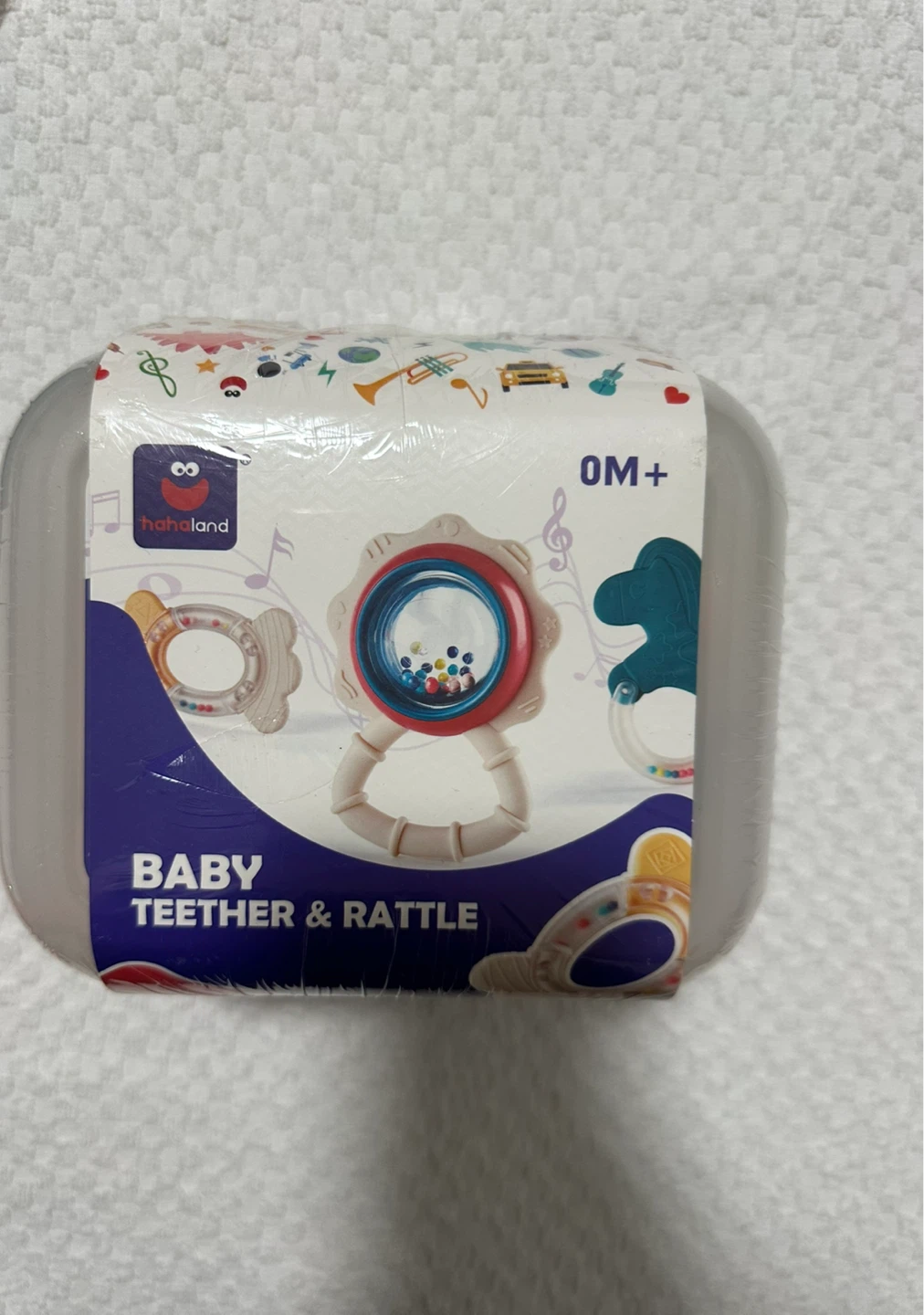 Hahaland Baby Teether & Rattle Set