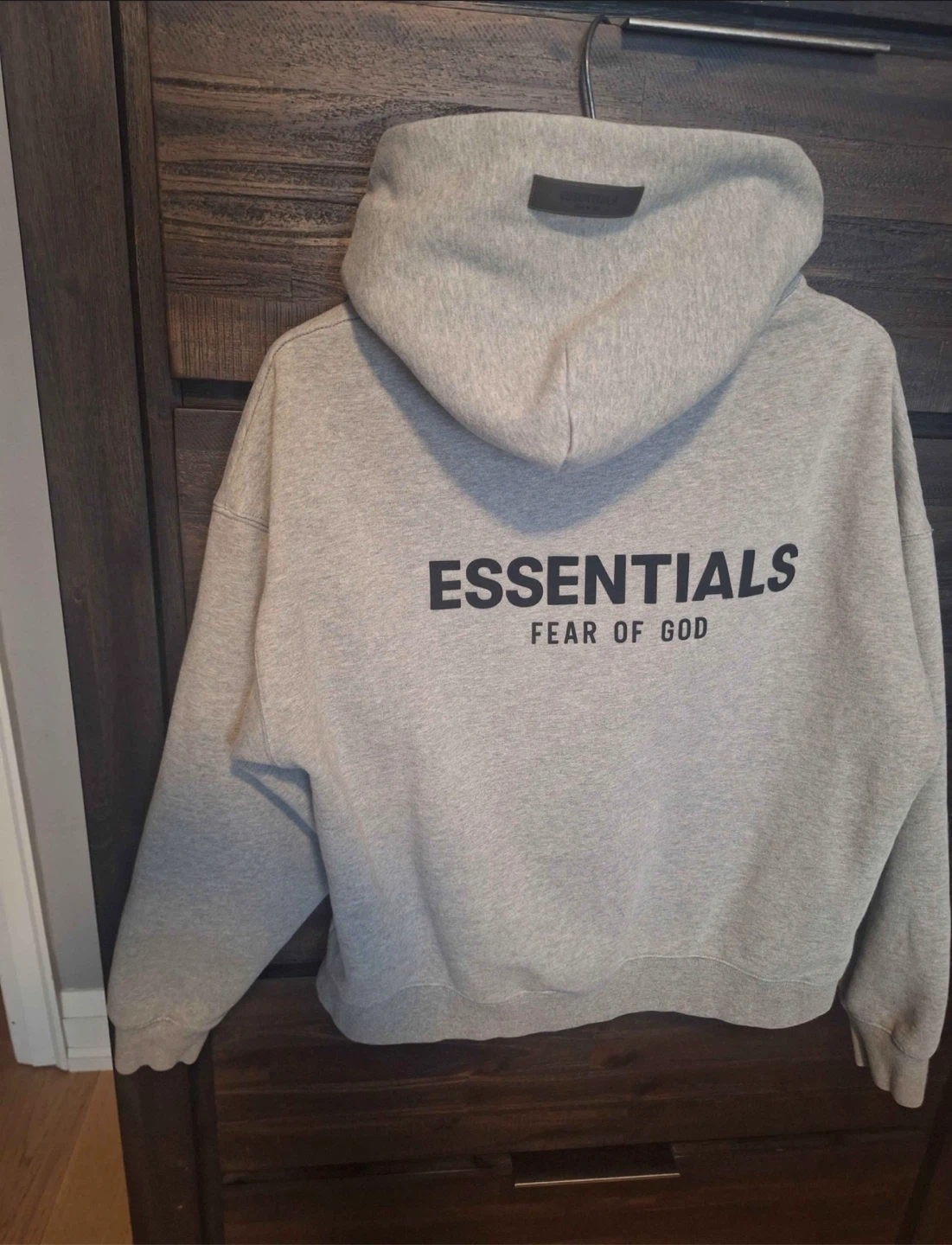 Grey essentials hoodie