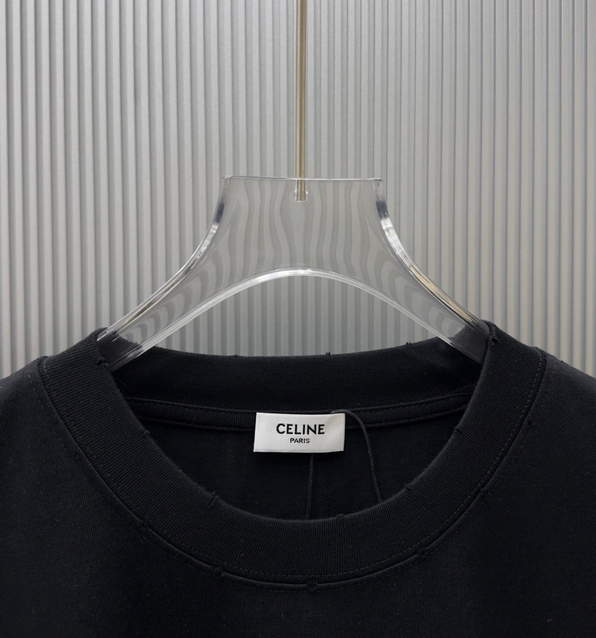 CELINE Black Cotton T-Shirt - photo 3