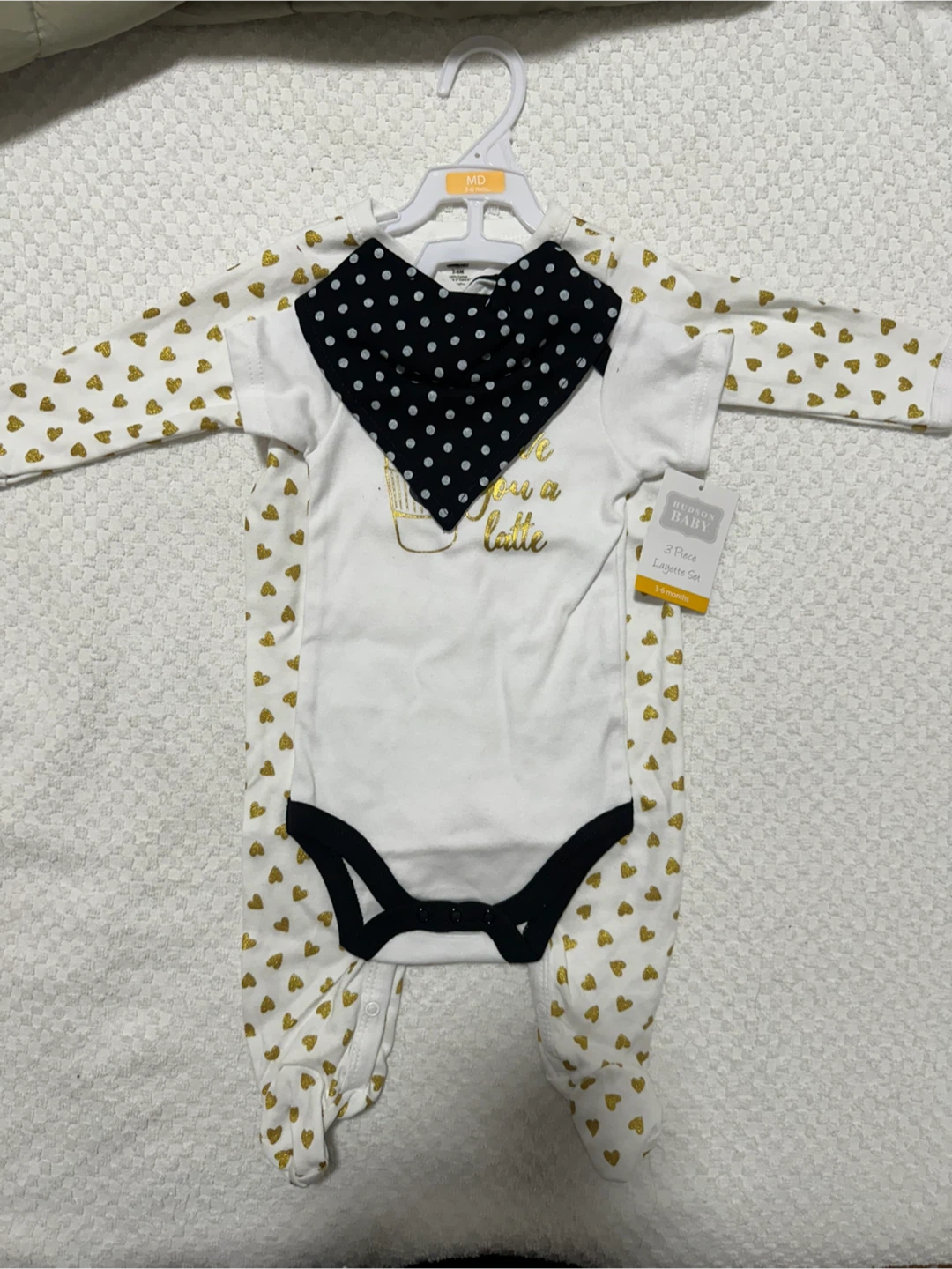 Hudson Baby 3 Piece Layette Set