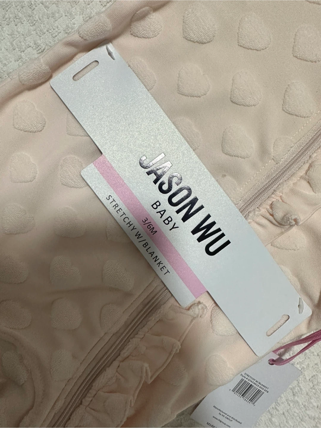 Jason Wu Baby Pink Heart Footie Pajamas - photo 3
