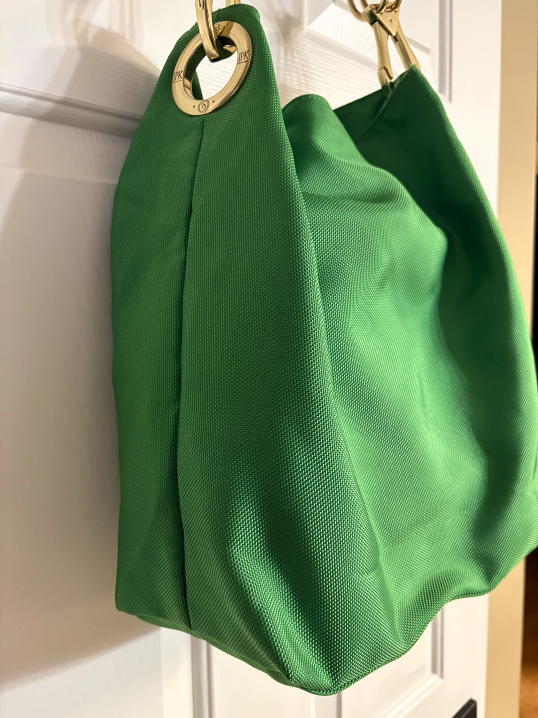 JPK Paris 75 Green Nylon Hobo Bucket Tote Bag - photo 5