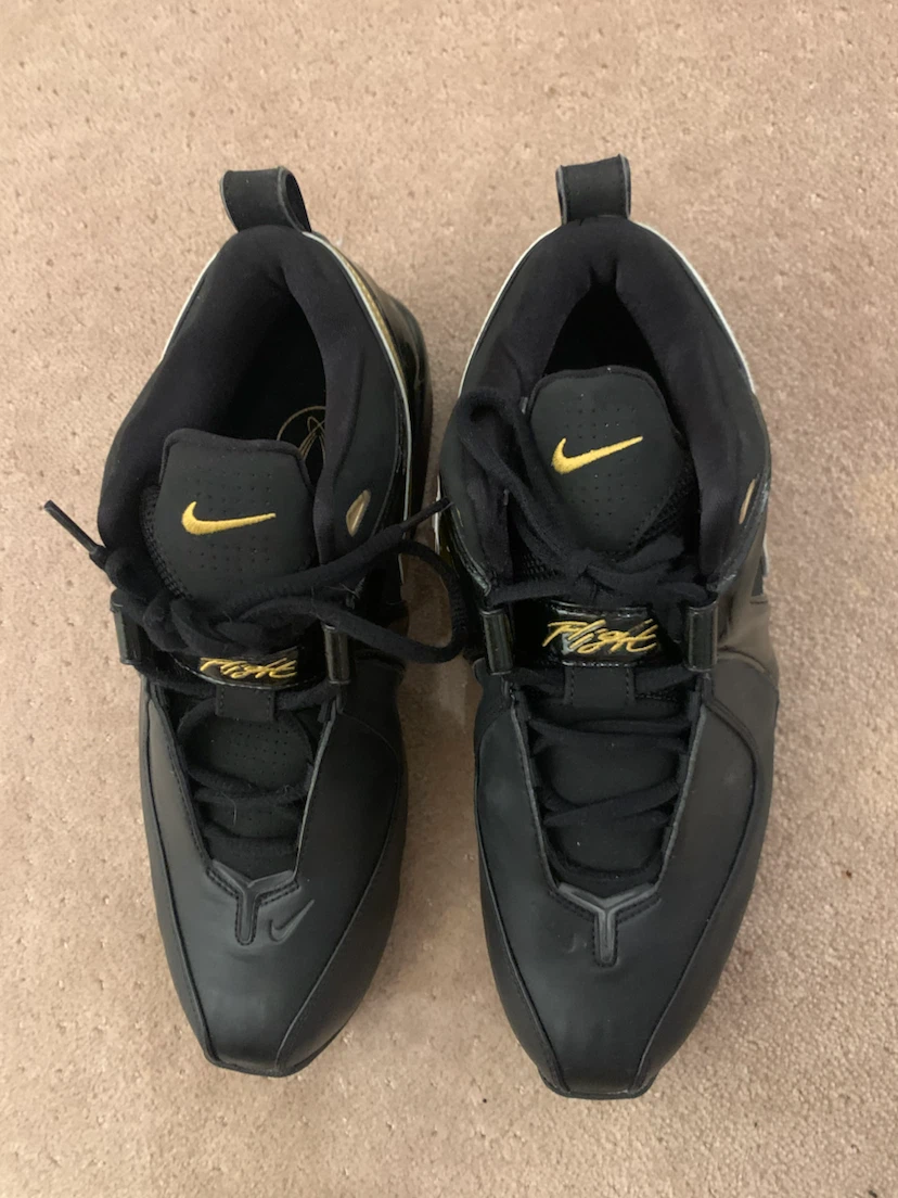 Nike Flight Men's Basketball Shoes Black Gold - photo 2