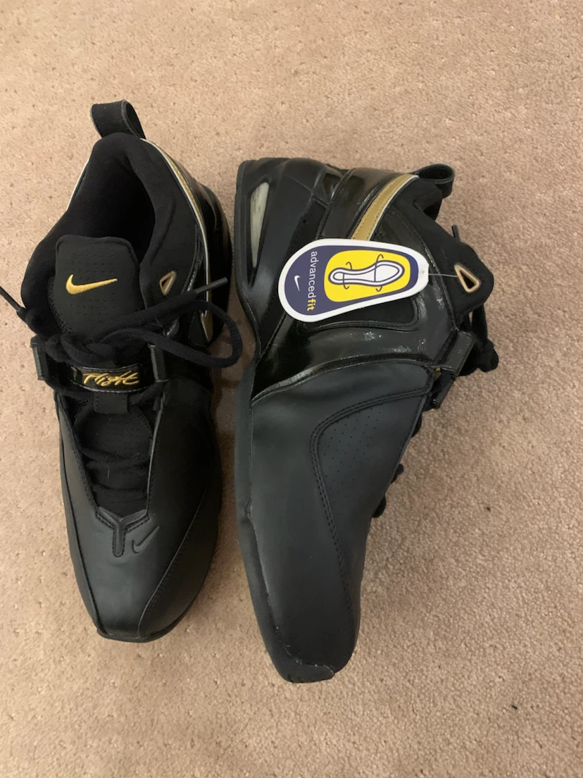 Nike Flight Men's Basketball Shoes Black Gold - photo 3