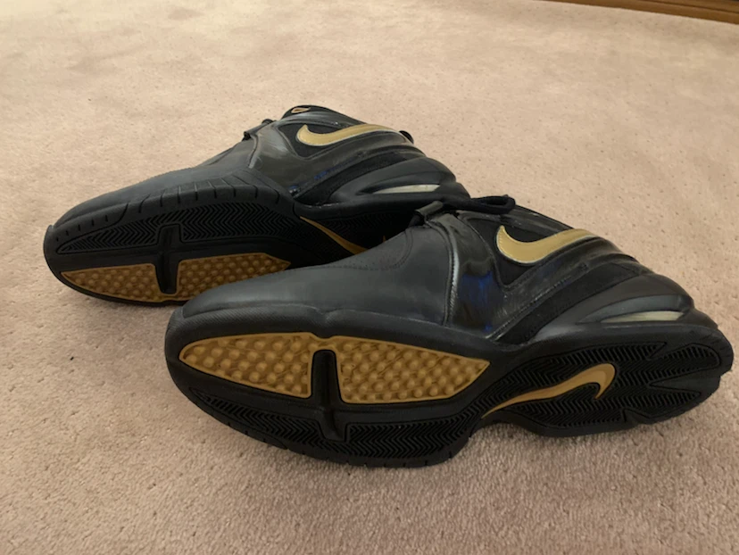 Nike Flight Men's Basketball Shoes Black Gold - photo 4