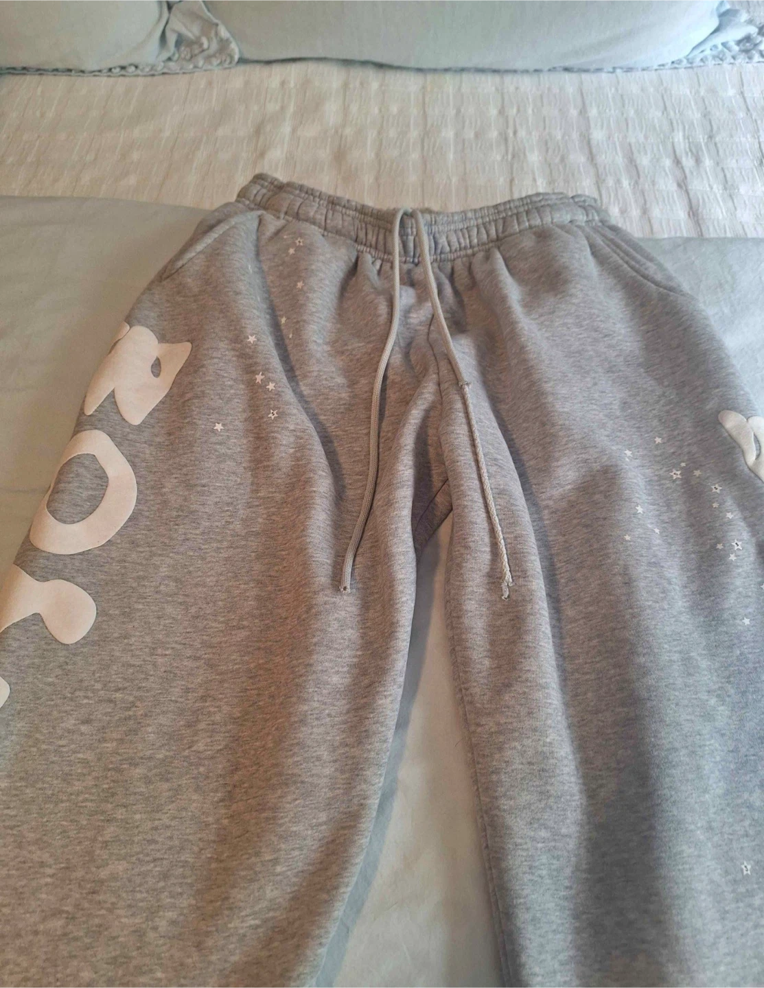 Grey sp5der sweatpants - photo 4