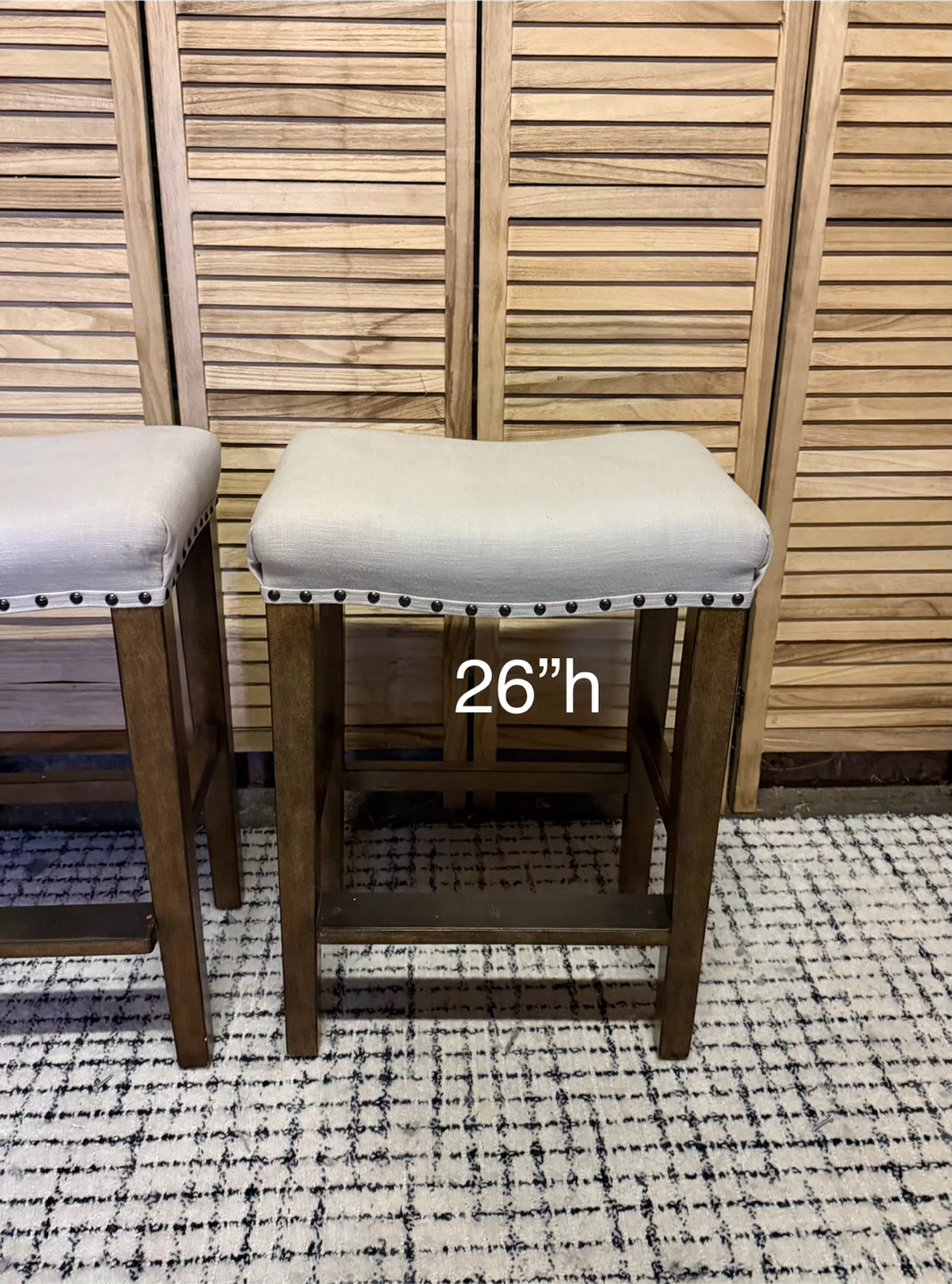 Pottery barn counter top stools - photo 4