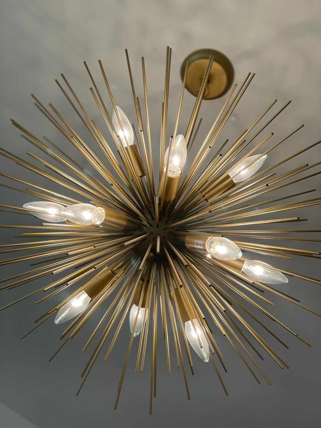 Decomust 24 Inch Sputnik Chandelier Plated Gold