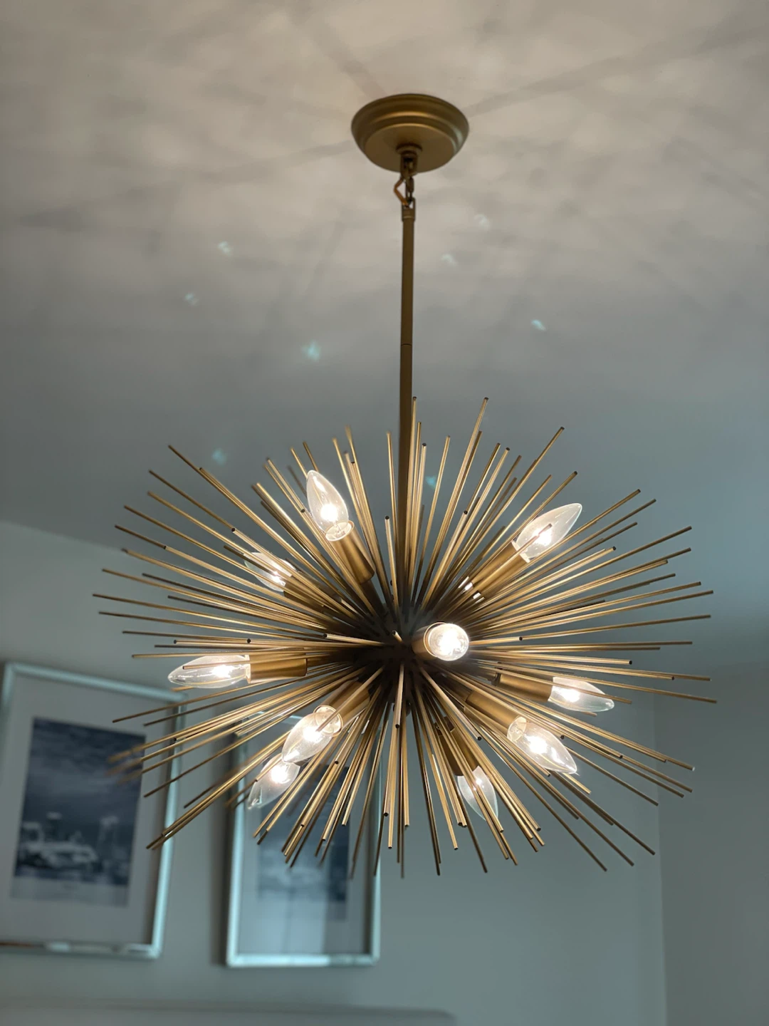 Decomust 24 Inch Sputnik Chandelier Plated Gold - photo 4