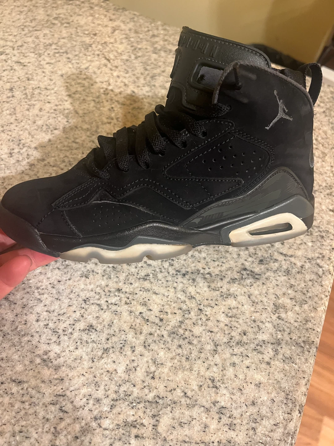 Nike Air Jordan 6 Black Suede Sneakers - photo 4