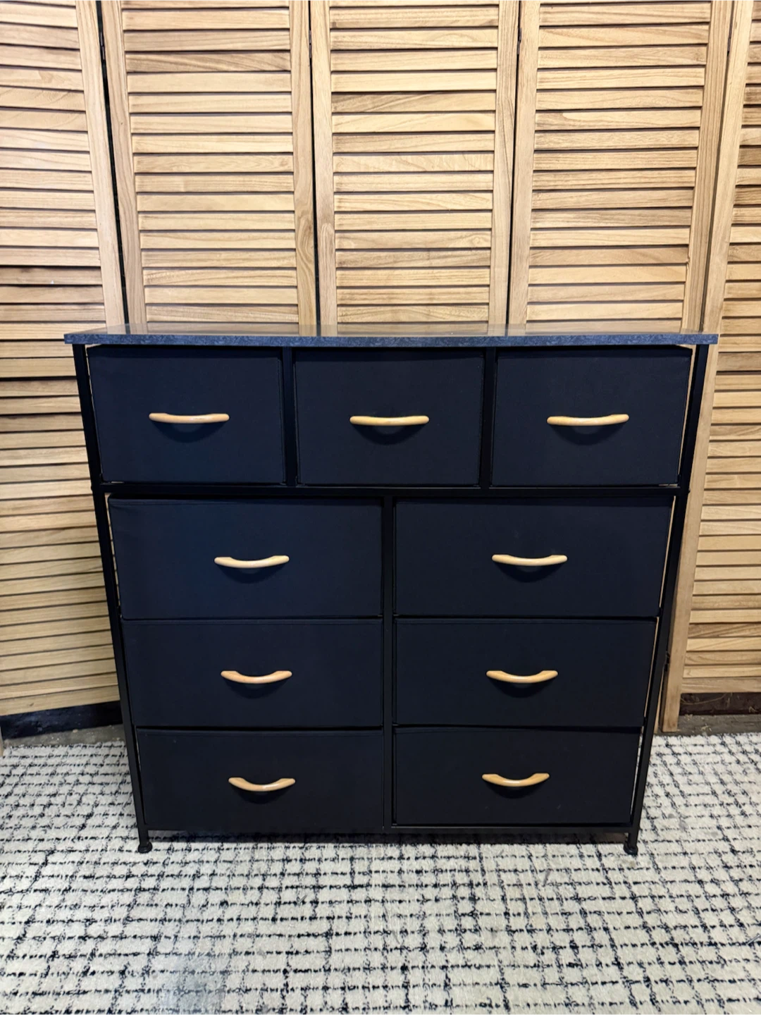 Black drawer dresser organizer