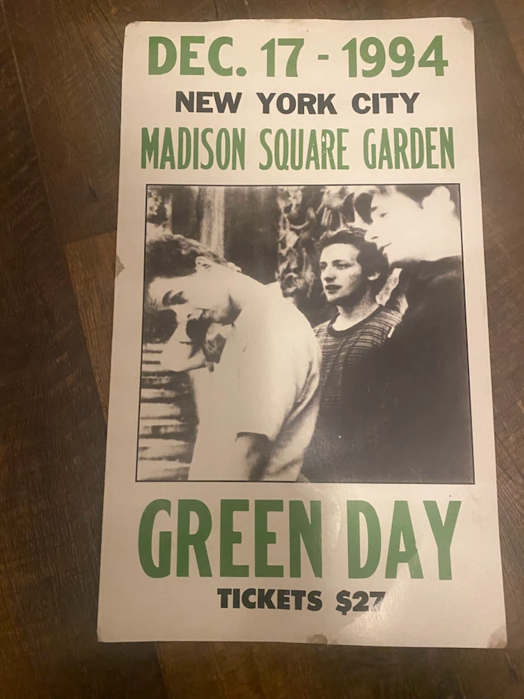 Green Day Concert Poster - December 17, 1994 - photo 2