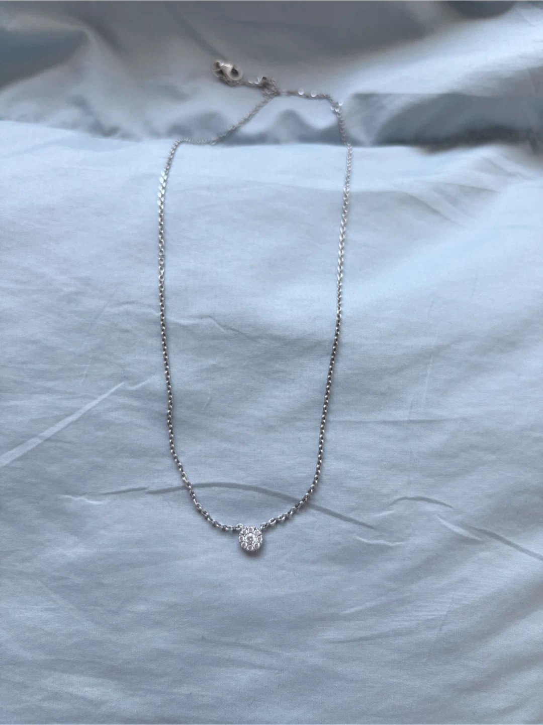 Peoples Jewellers Sterling Silver Lab-Grown Diamond Necklace - photo 2