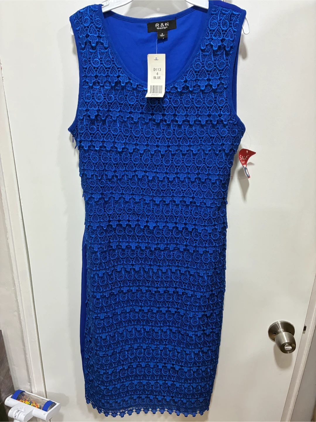 R & N Design Blue Lace Dress - Size 4 - photo 2