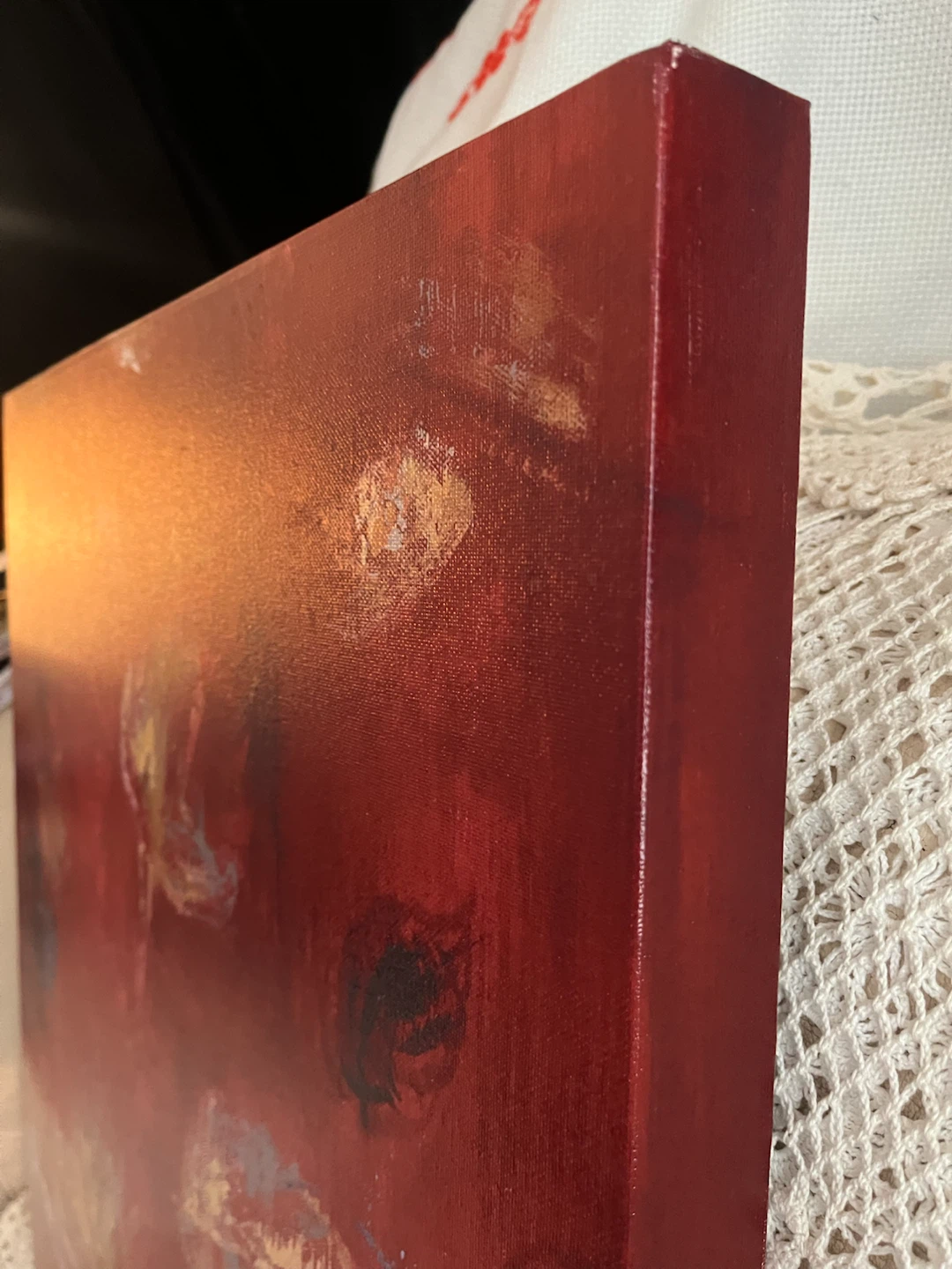 Abstract Floral Canvas Wall Art, 18x24x1.5 - photo 3