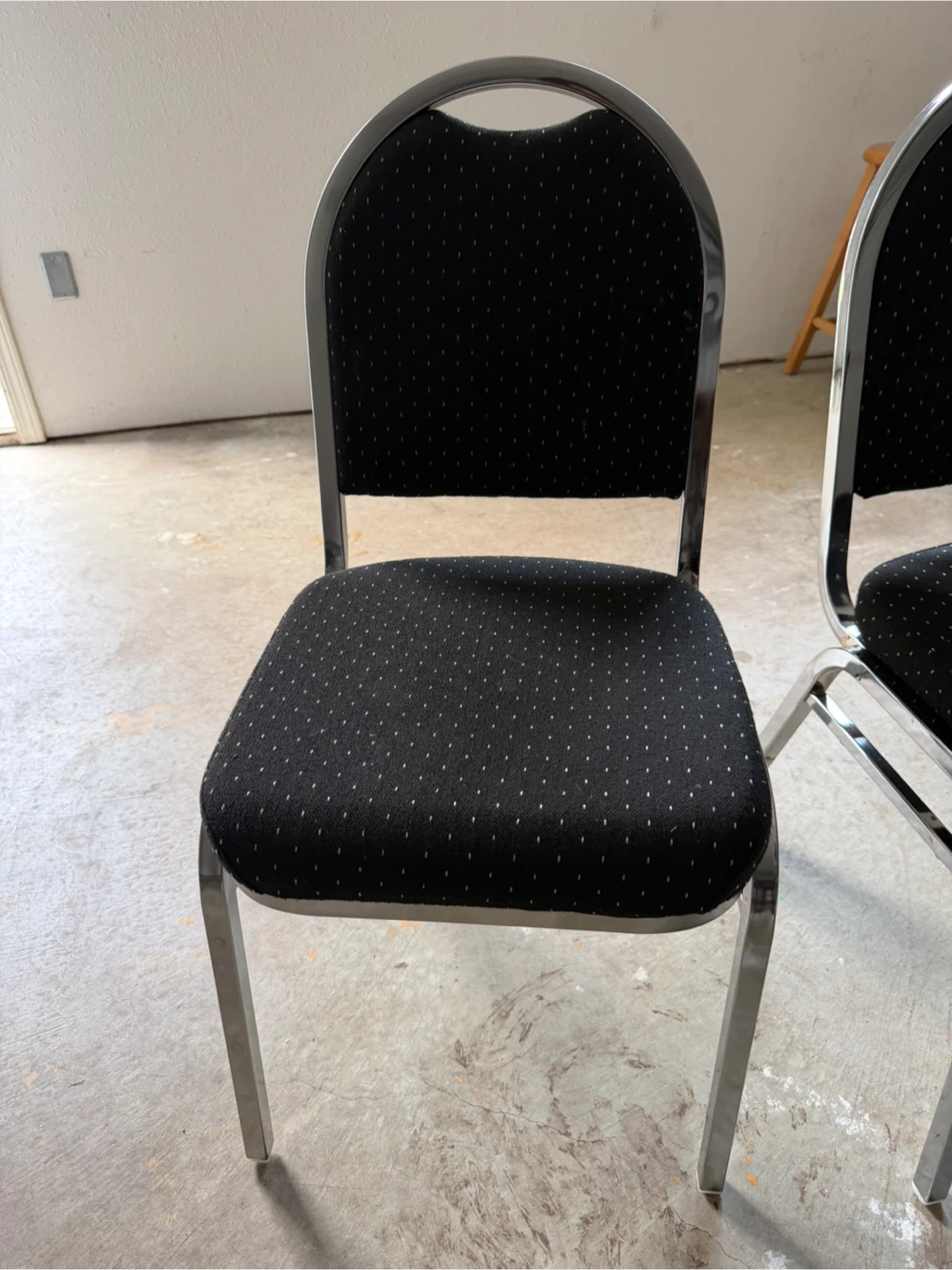 Black Stacking Banquet Chairs - photo 2