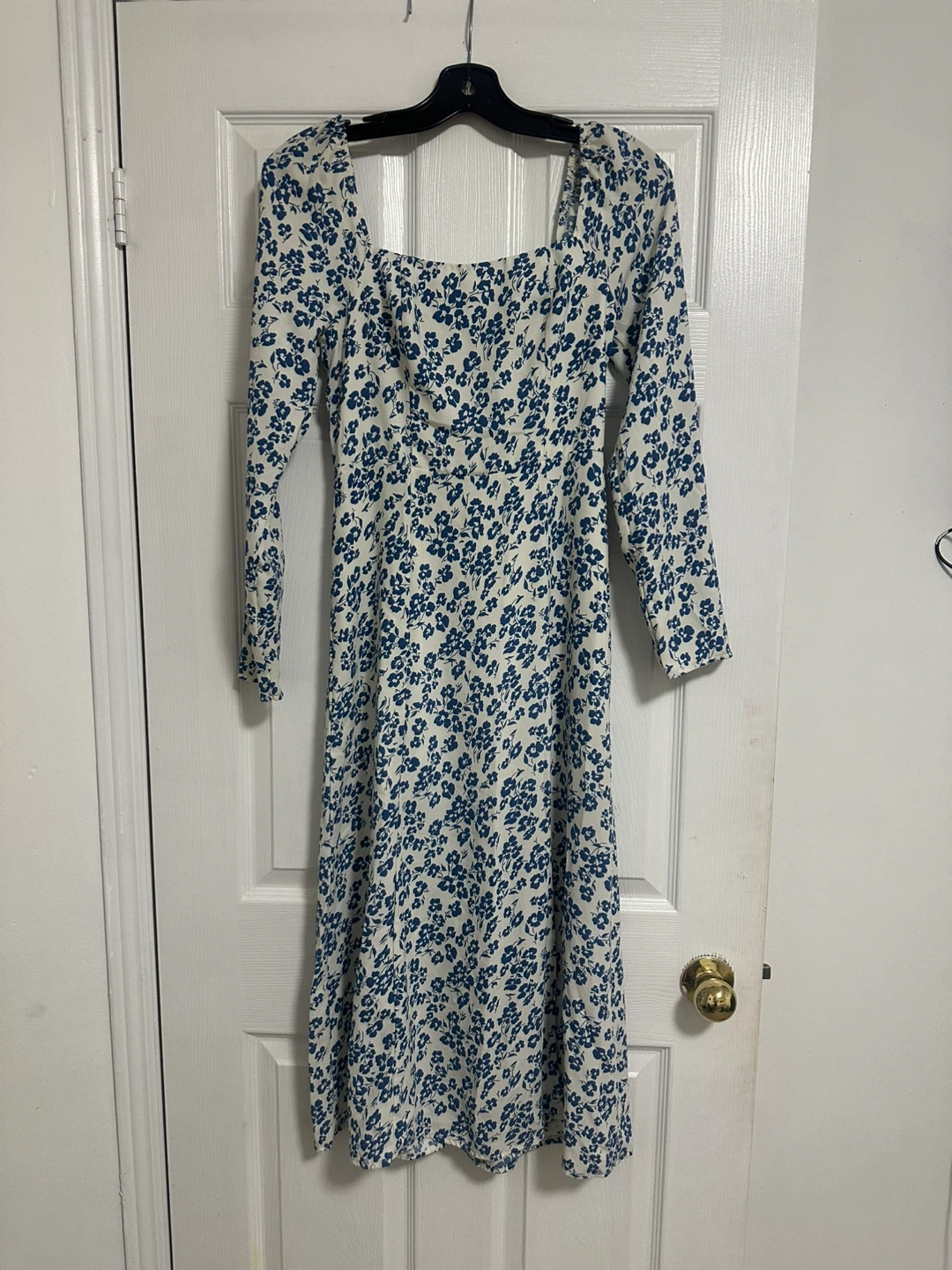 NLW Current Fashions Blue Floral Midi Dress - photo 2
