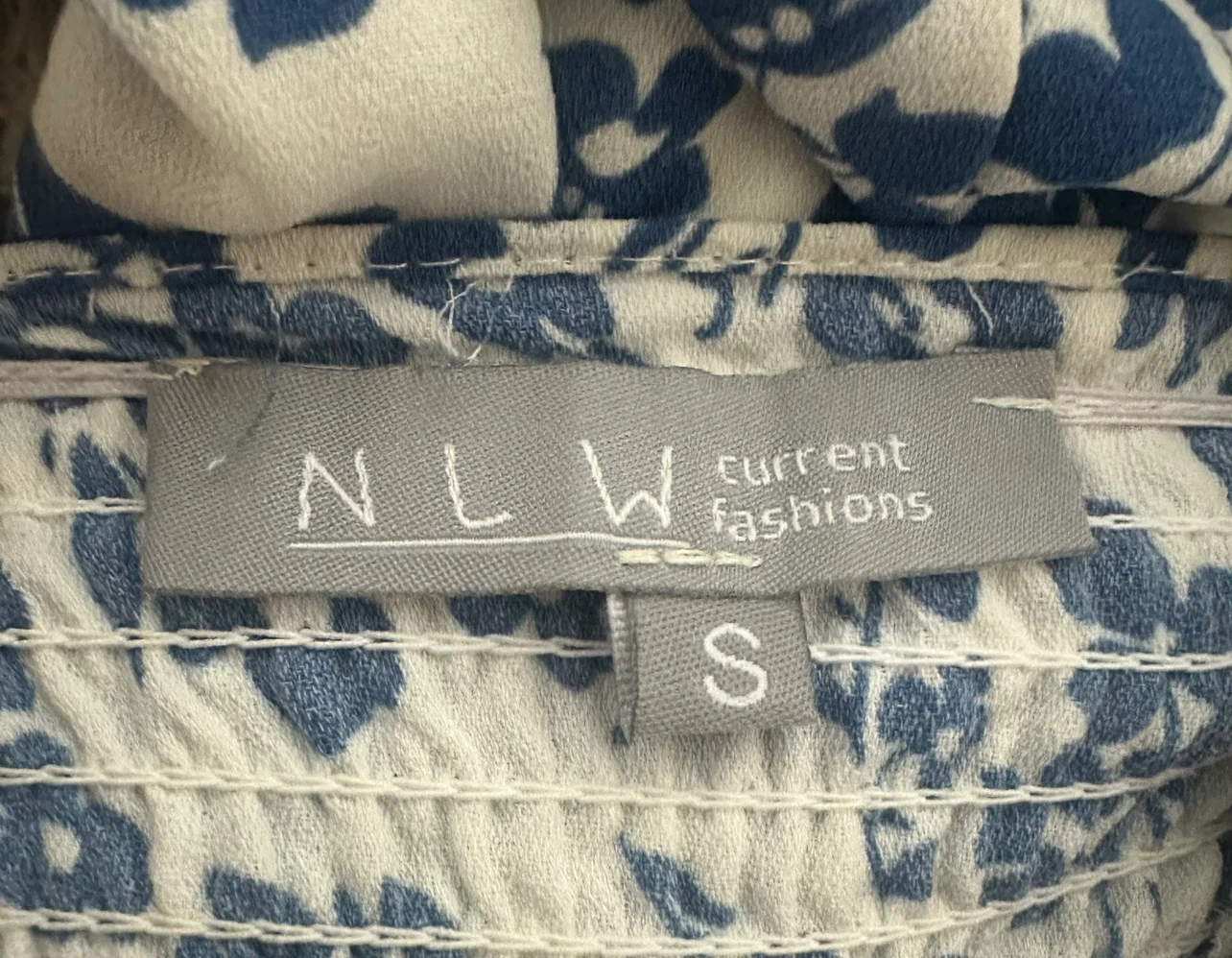 NLW Current Fashions Blue Floral Midi Dress - photo 3