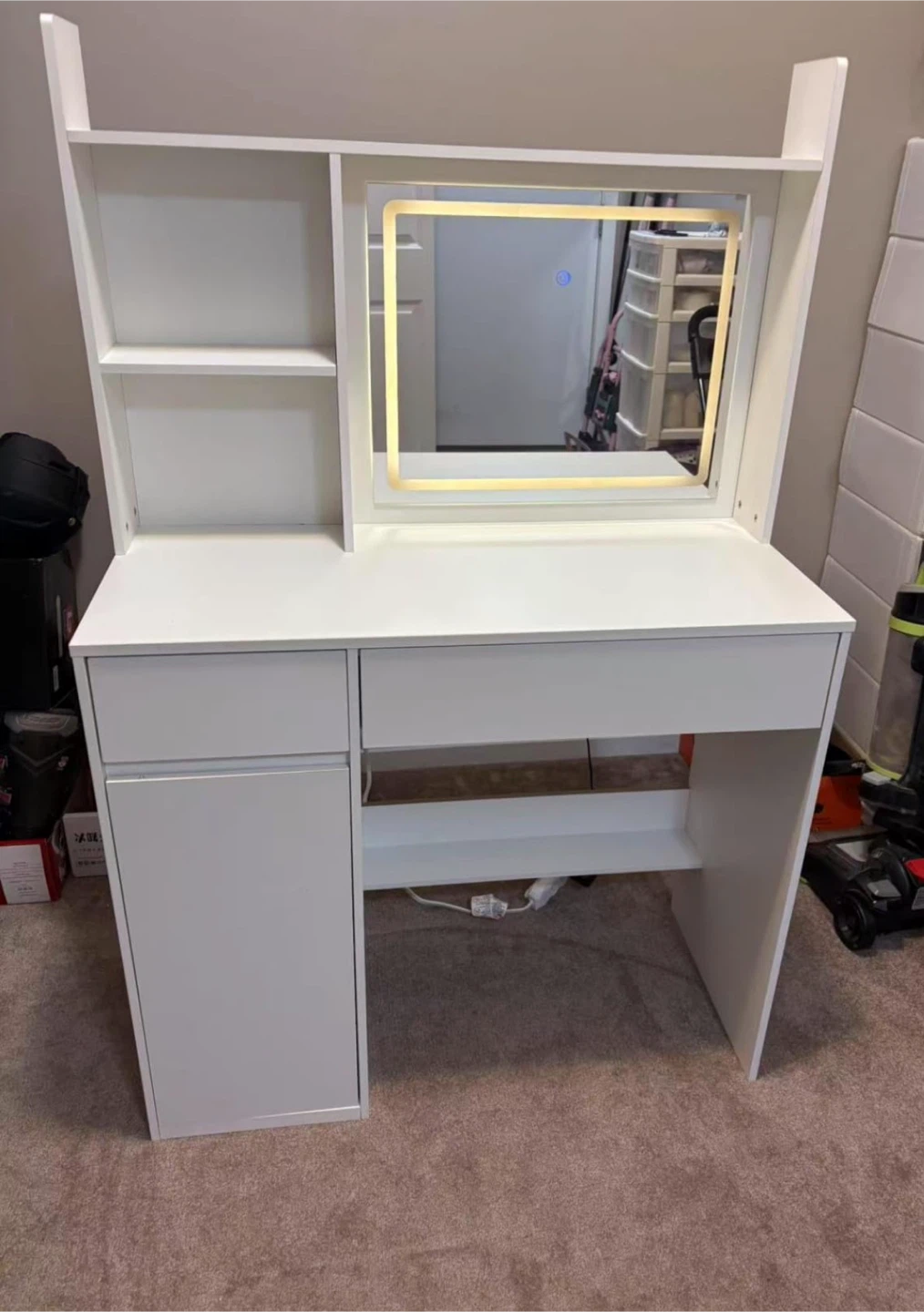 Vanity Desk, Makeup Table with Mirror and Lights dressing Table