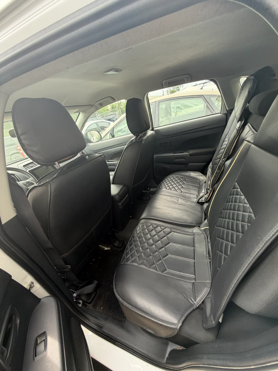 Black PU Leather Car Seat Covers with Bear Design - photo 4
