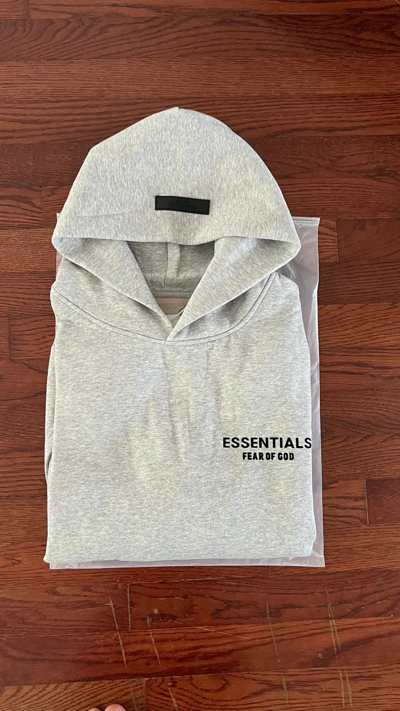 ESSENTIALS Fear of God Hoodie - Grey - Size Medium - photo 4