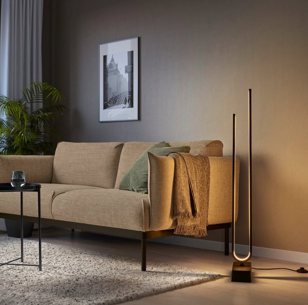 PILSKOTT LED floor lamp, smart black - photo 3