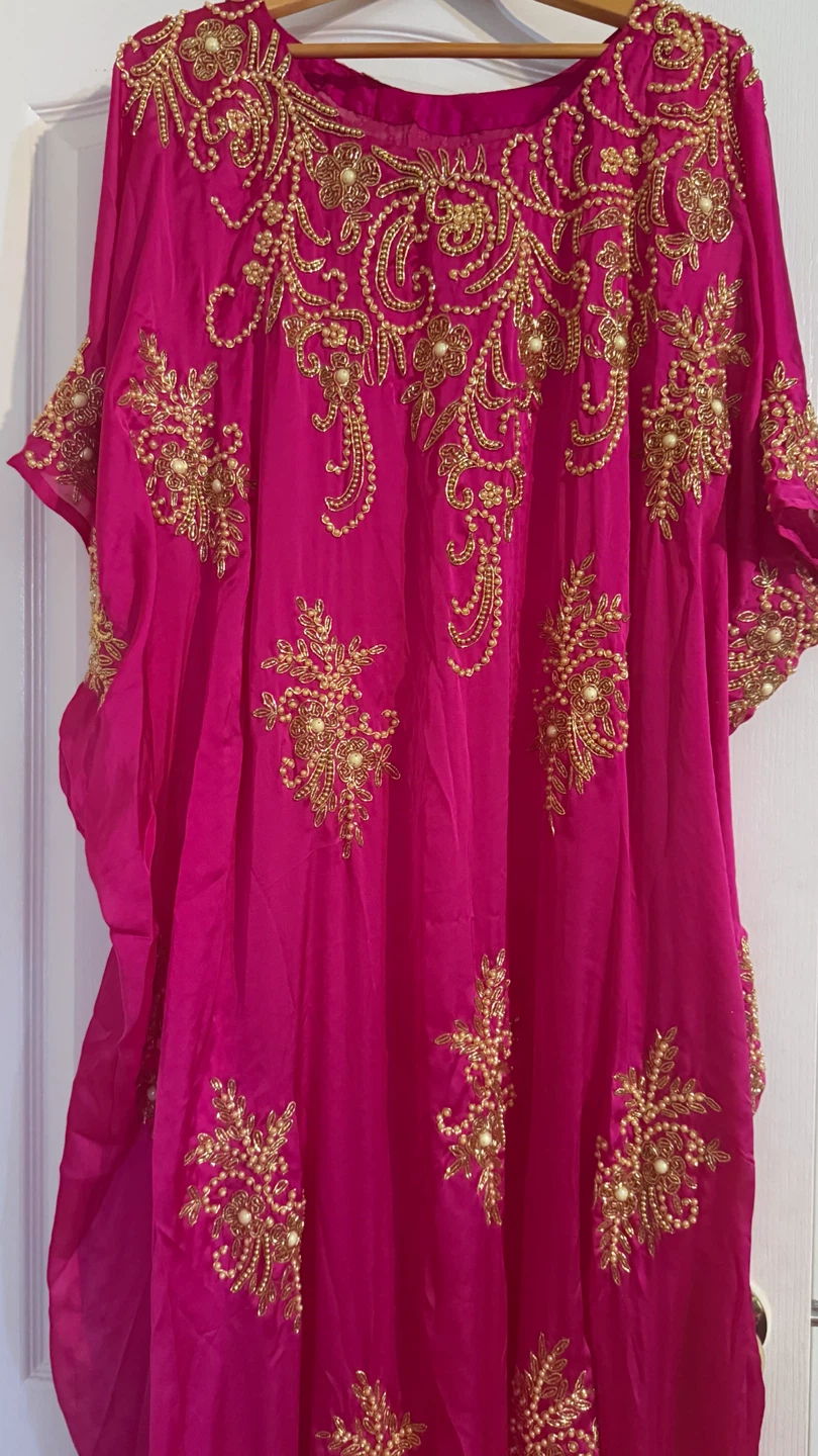 Vibrant Fuchsia Pink Somali Bridal Dirac - Free Size - photo 4