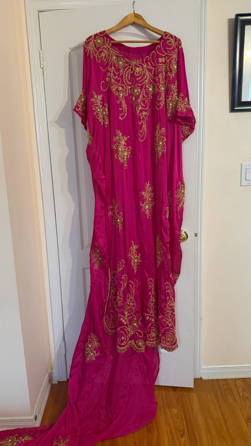 Vibrant Fuchsia Pink Somali Bridal Dirac - Free Size - photo 5