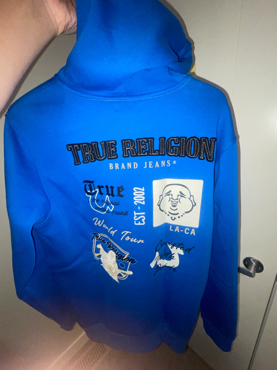 True Religion Blue Zip-Up Hoodie